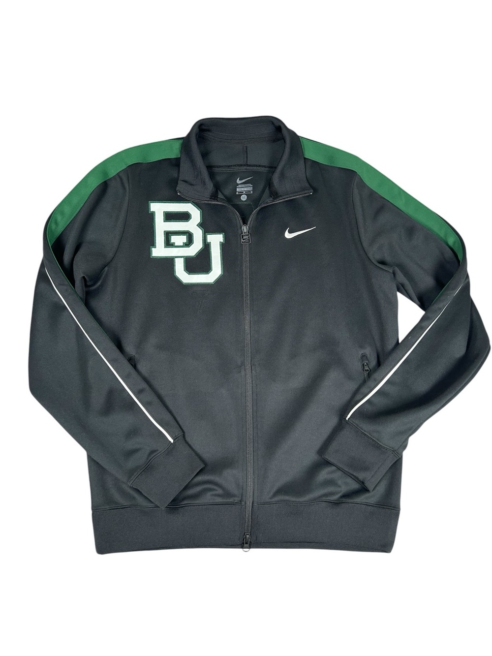 Nike Baylor Bears track jacket featuring the "BU" logo Medium
